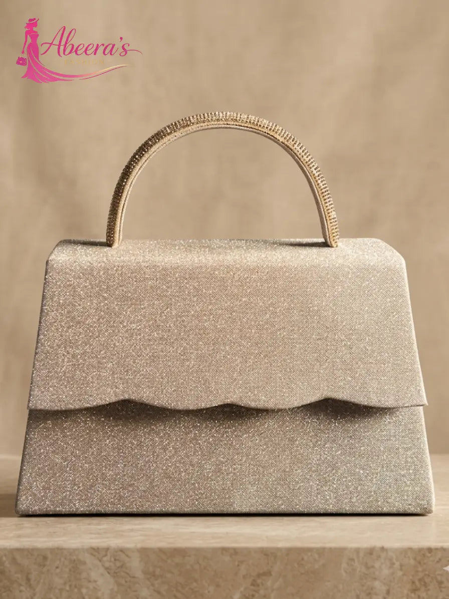 Wavy Handbag for Women – Unique Textured Fashion Shoulder Bag Abeeras Fashion