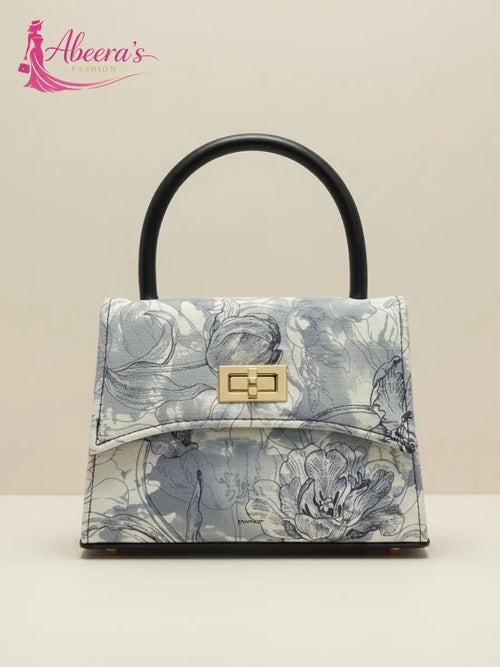 Ice Blue Handbag for Women – Pastel Casual Fashion Bag Abeeras Fashion