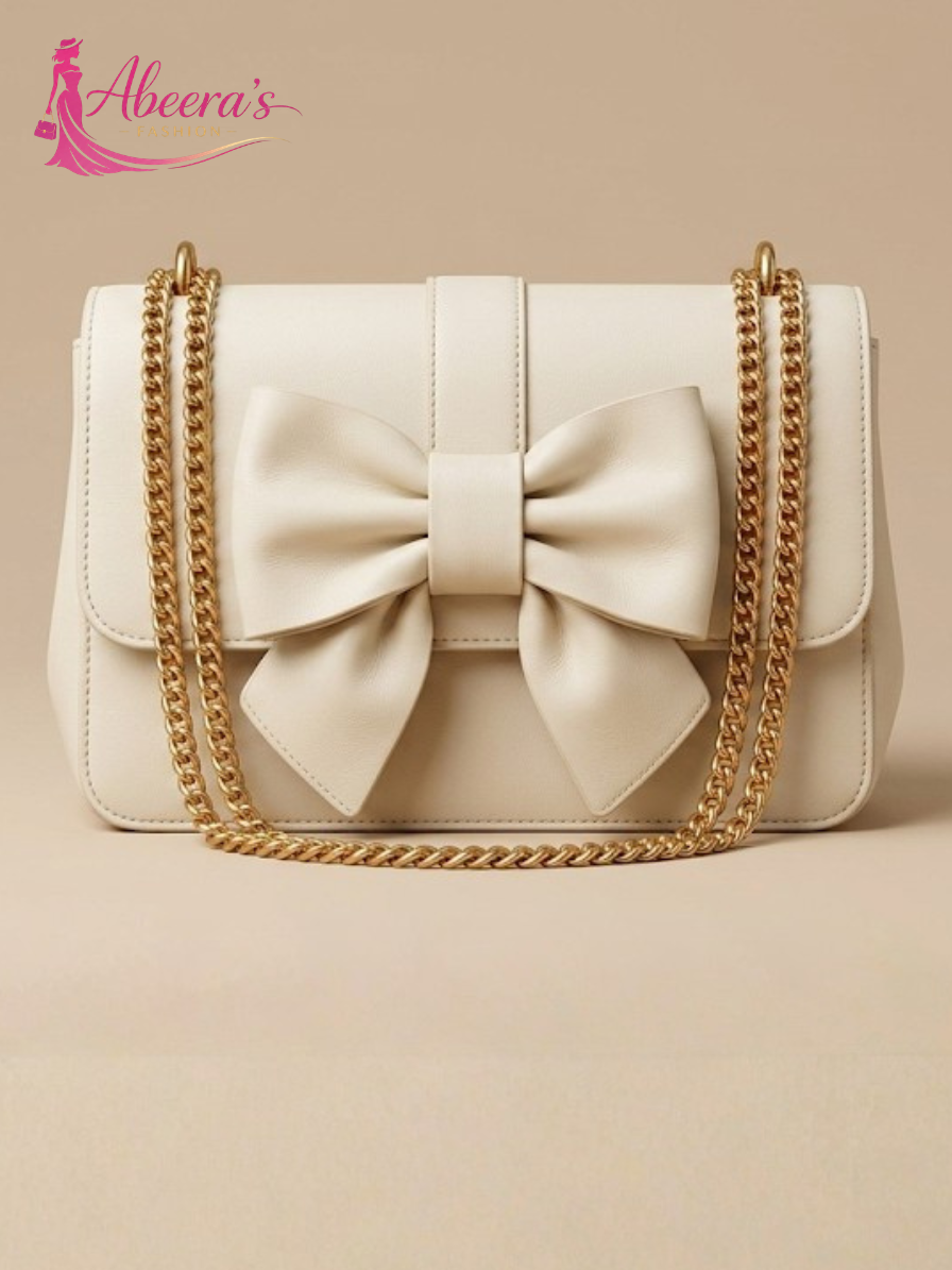 Bow Handbag for Women – Cute Bow Detail Fashion Bag Abeeras Fashion