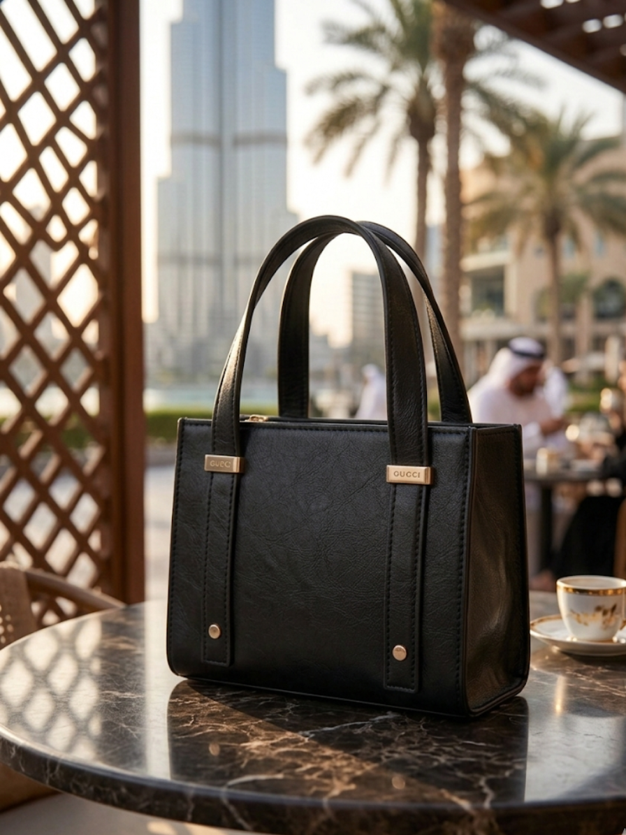 Large Black Tote Bag – Spacious Women's Everyday Handbag Abeeras Fashion