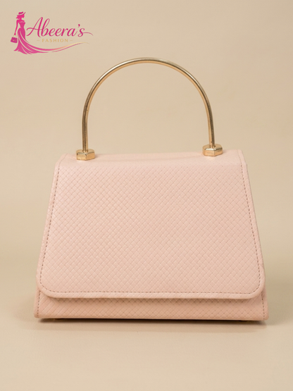 Pink Leather Handbag for Women – Chic Everyday Shoulder Bag Abeeras Fashion