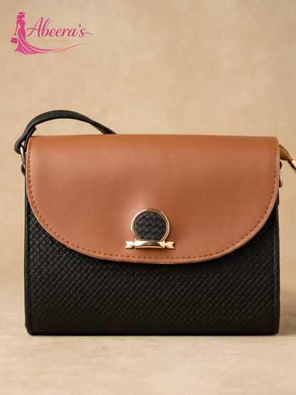Black & Gold Handbag – Luxury Style Women's Bag Abeeras Fashion