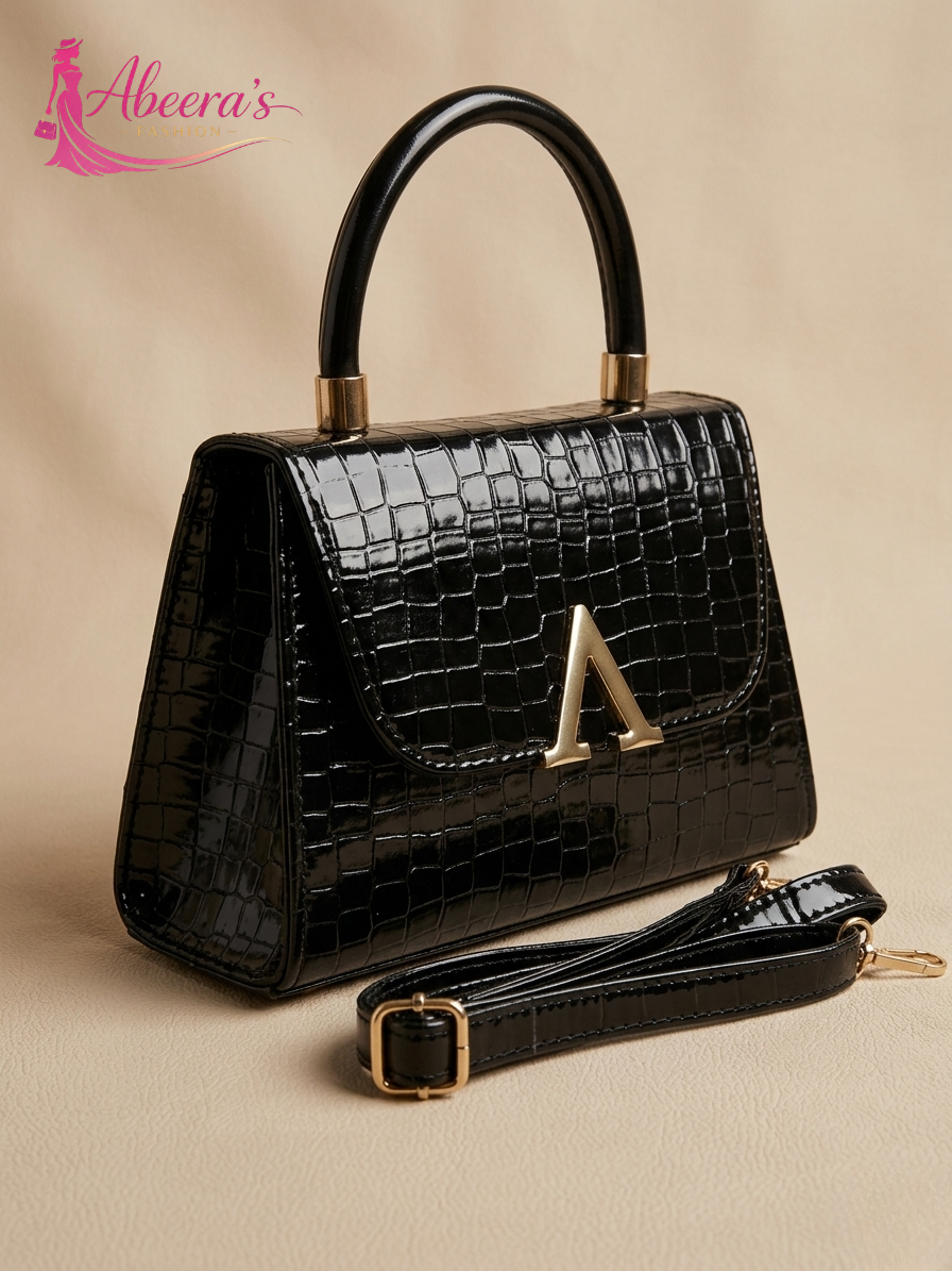 Black Handbag for Women – Stylish Everyday Shoulder Bag Abeeras Fashion