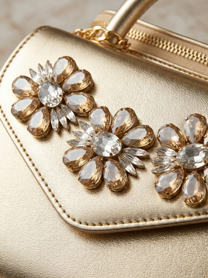 Golden Stars Handbag – Embellished Evening Bag for Women Abeeras Fashion
