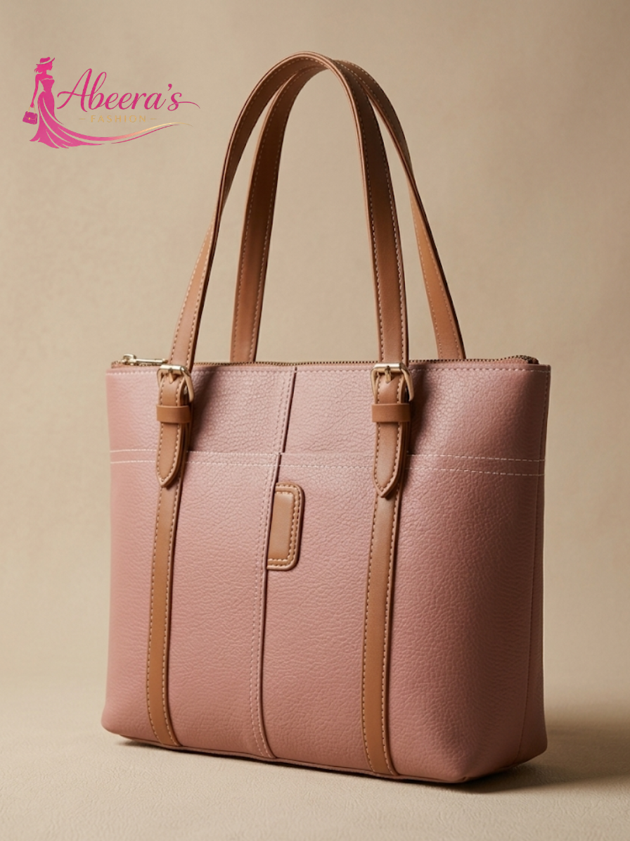 Pink Handbag for Women – Trendy Casual Fashion Bag Abeeras Fashion