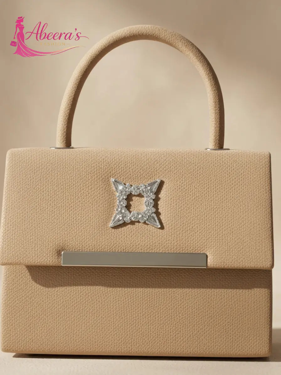 Square Structured Handbag – Modern Minimalist Women's Bag Abeeras Fashion