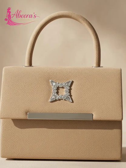 Square Structured Handbag – Modern Minimalist Women's Bag Abeeras Fashion