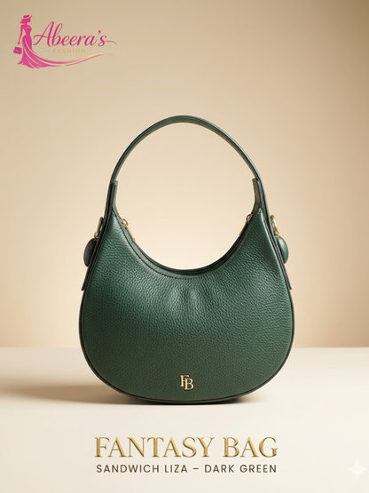 Green Pink & Black Handbag – Multicolor Statement Women's Bag Abeeras Fashion