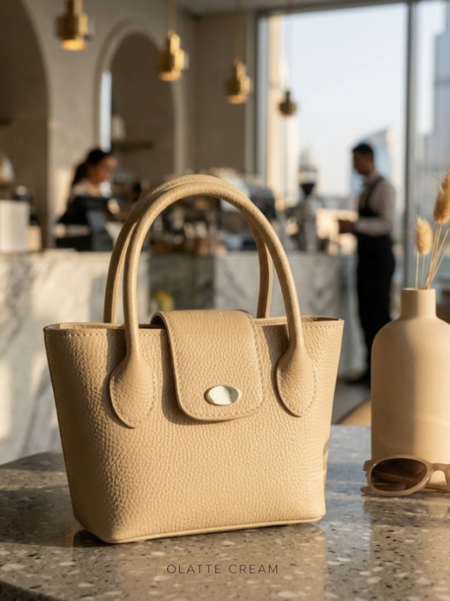 Fawn Handbag for Women – Neutral Tone Casual Shoulder Bag Abeeras Fashion