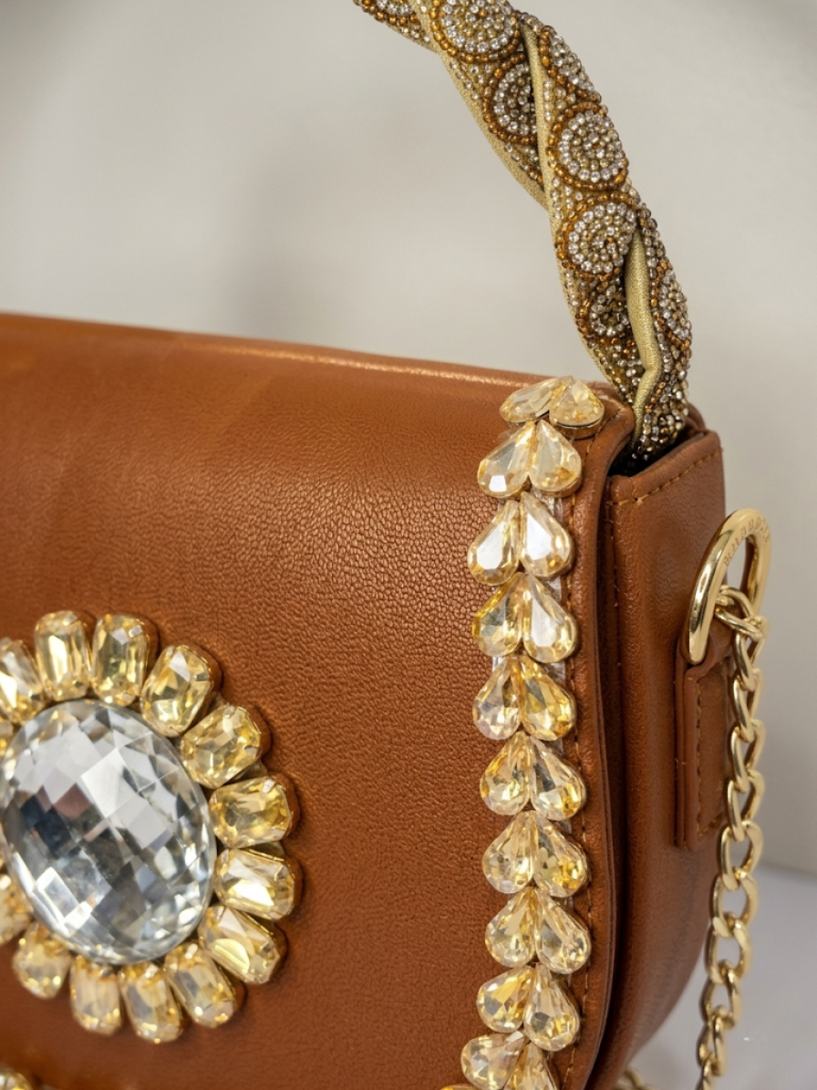 Brown Rope Handle Handbag – Boho Style Women's Bag Abeeras Fashion