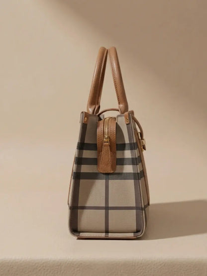 Brown & Black Handbag – Two-Tone Women's Shoulder Bag Abeeras Fashion