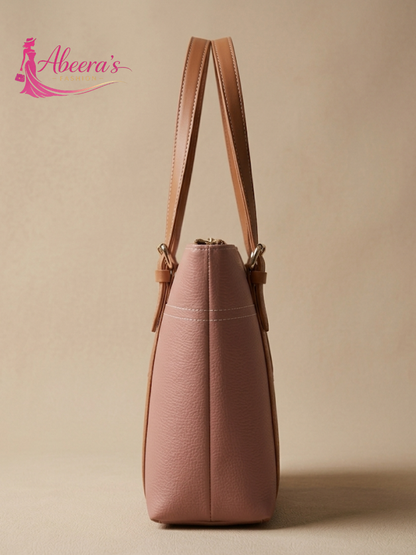 Pink Handbag for Women – Trendy Casual Fashion Bag Abeeras Fashion