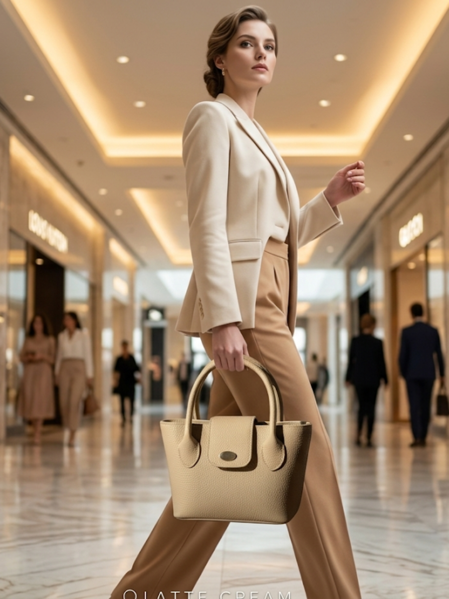 Fawn Handbag for Women – Neutral Tone Casual Shoulder Bag Abeeras Fashion