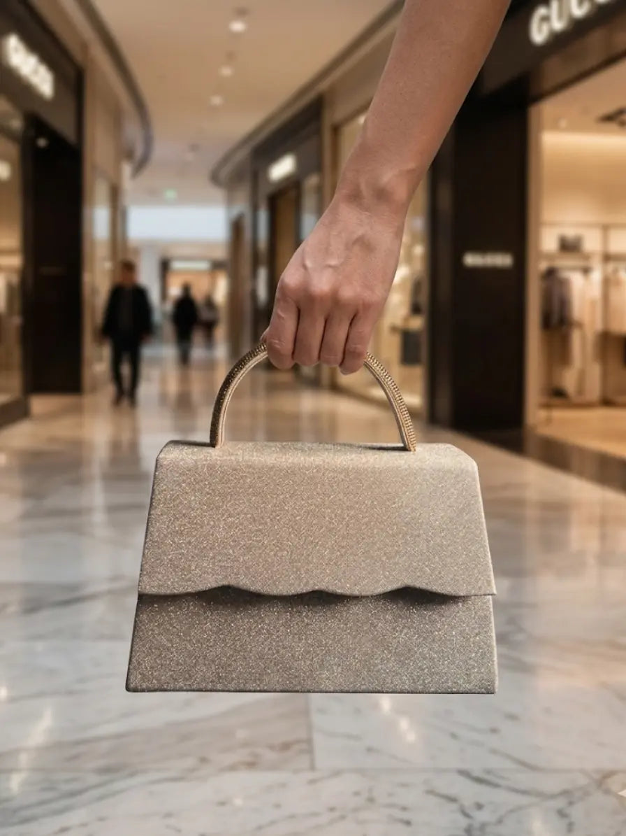 Wavy Handbag for Women – Unique Textured Fashion Shoulder Bag Abeeras Fashion