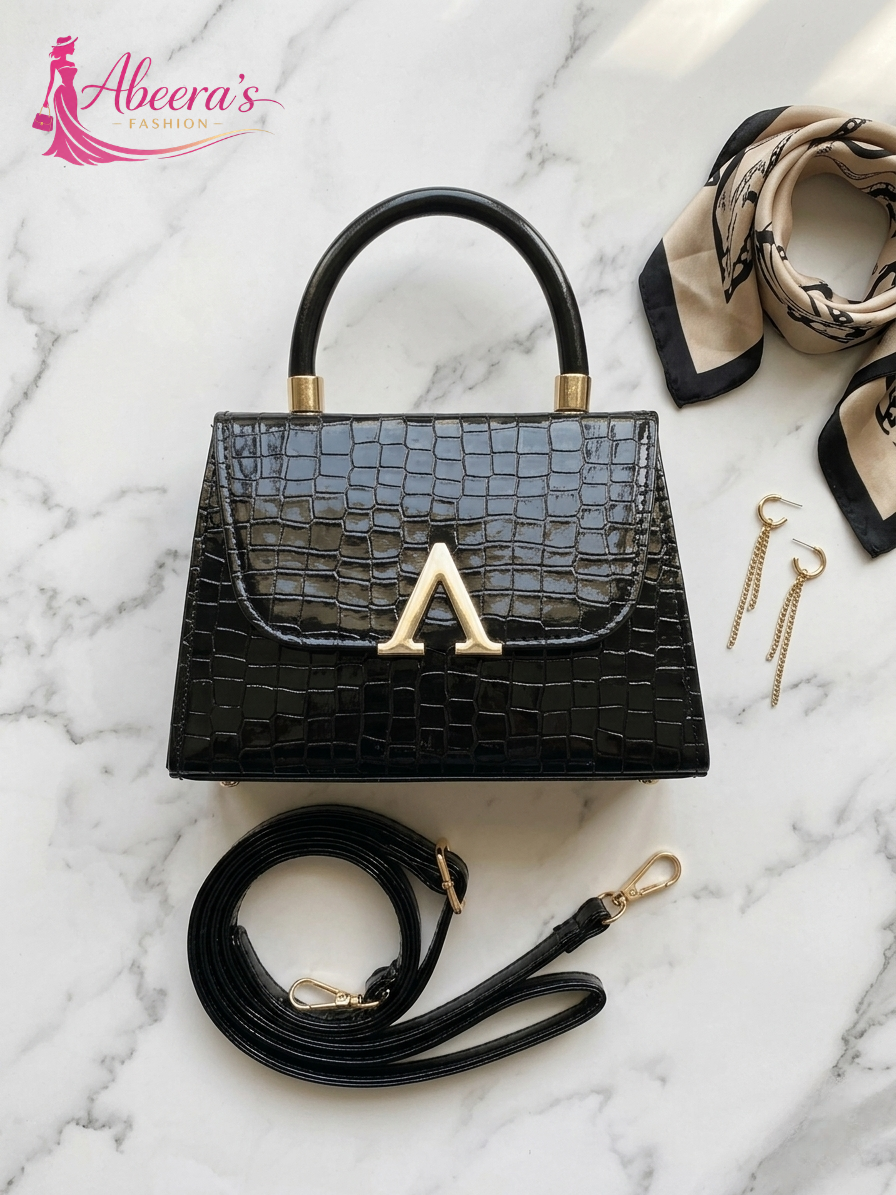Black Handbag for Women – Stylish Everyday Shoulder Bag Abeeras Fashion