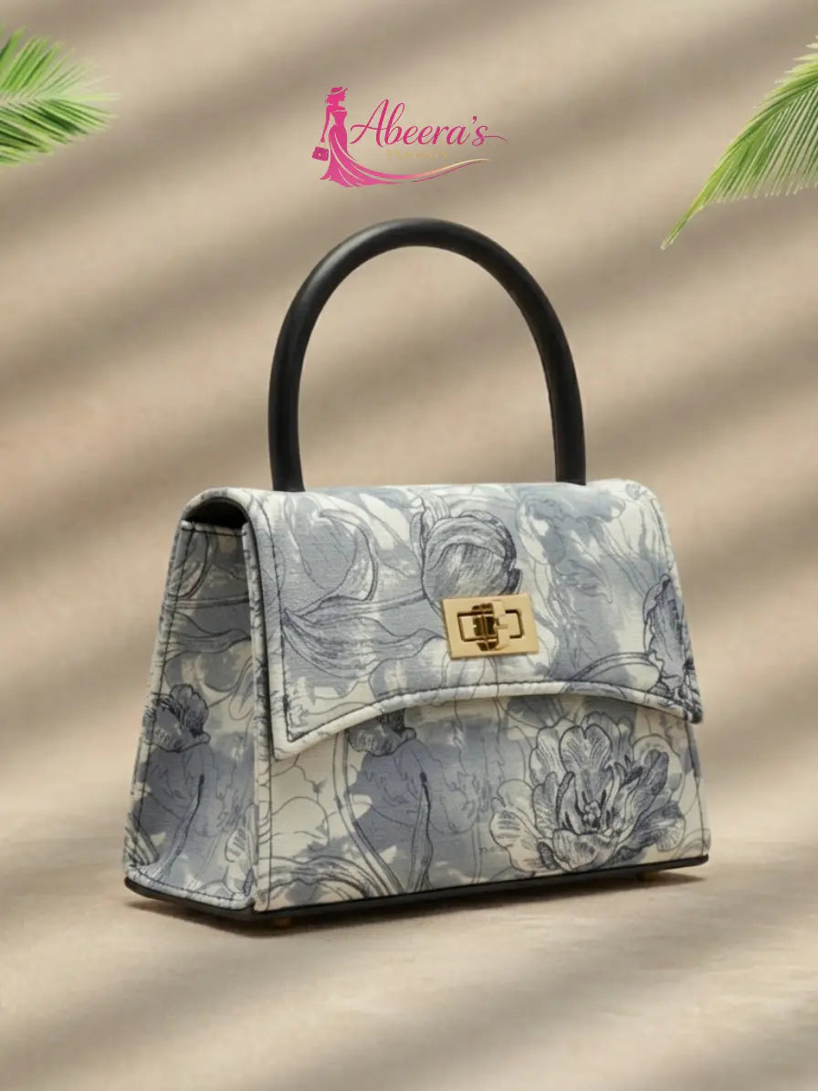 Ice Blue Handbag for Women – Pastel Casual Fashion Bag Abeeras Fashion