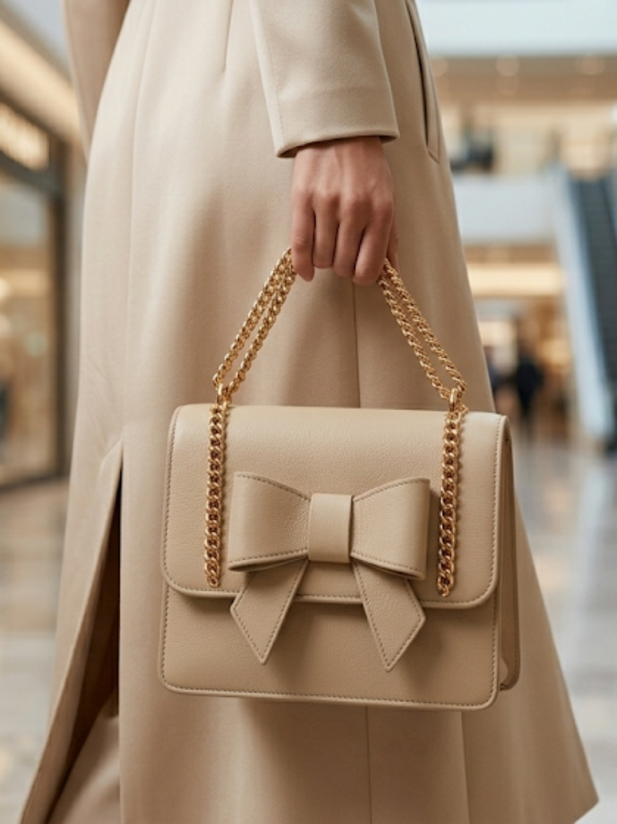 Bow Handbag for Women – Cute Bow Detail Fashion Bag Abeeras Fashion