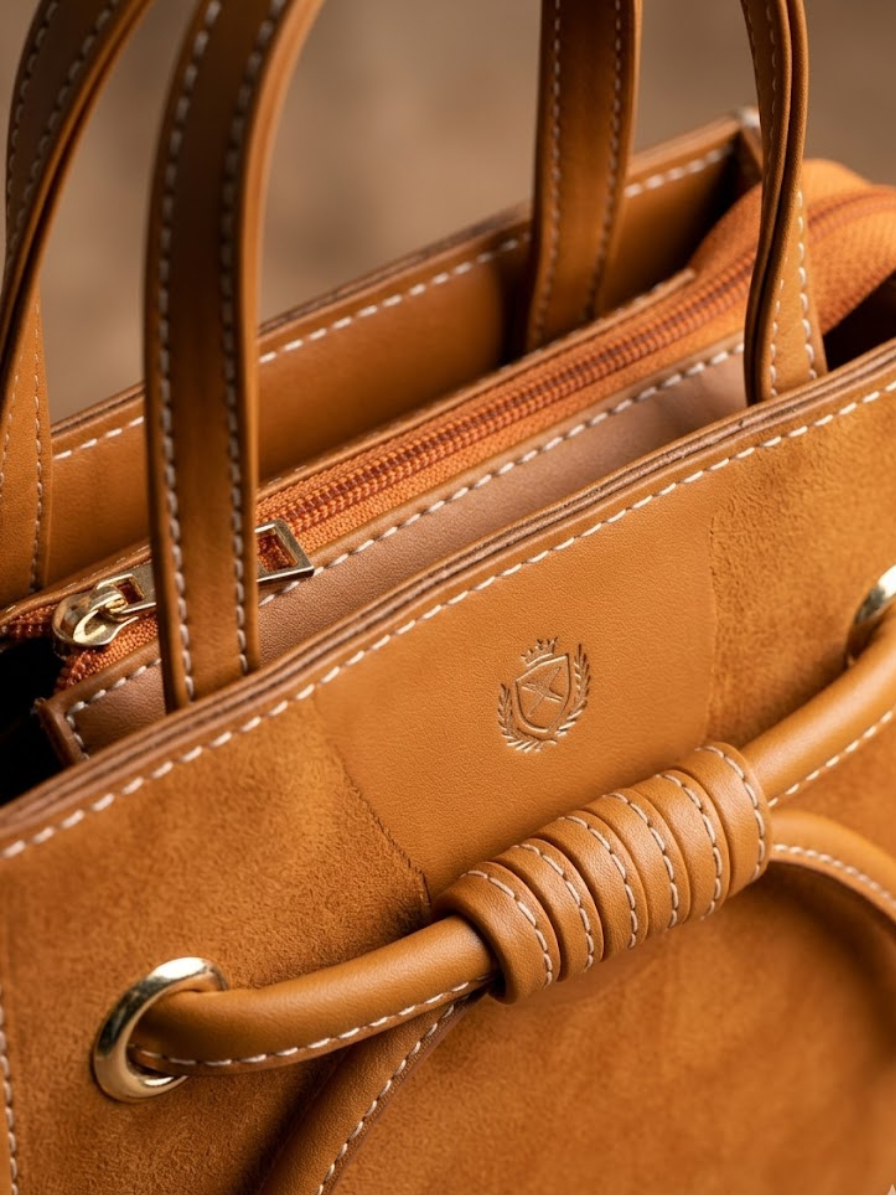 Large Brown Handbag for Women – Spacious Everyday Tote Bag Abeeras Fashion