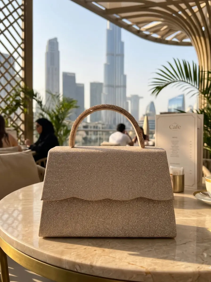 Wavy Handbag for Women – Unique Textured Fashion Shoulder Bag Abeeras Fashion