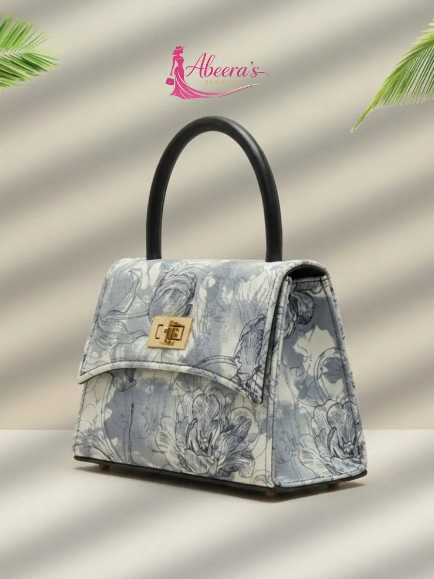 Ice Blue Handbag for Women – Pastel Casual Fashion Bag Abeeras Fashion