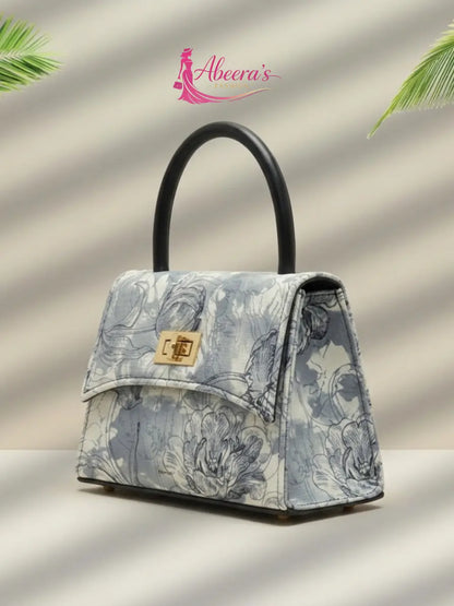 Ice Blue Handbag for Women – Pastel Casual Fashion Bag Abeeras Fashion