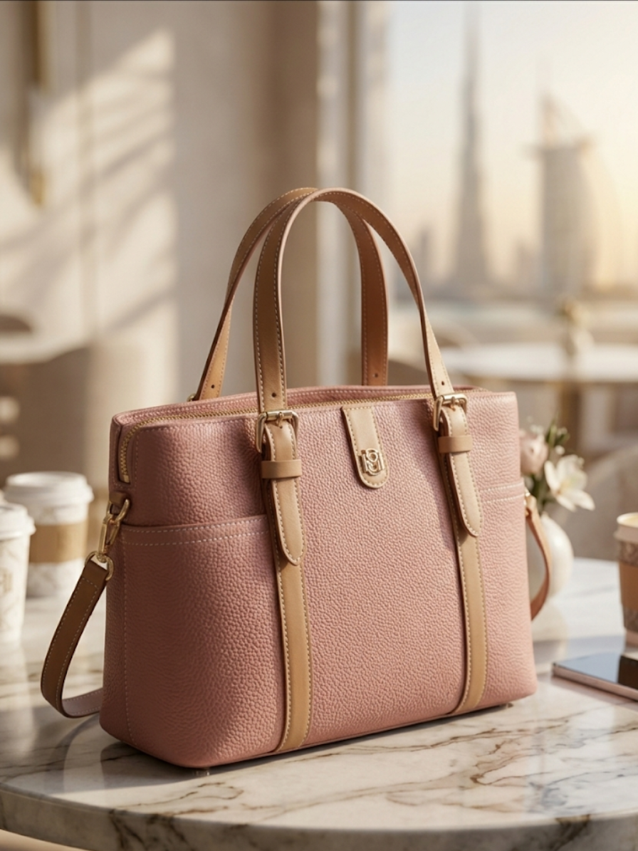 Pink Handbag for Women – Trendy Casual Fashion Bag Abeeras Fashion