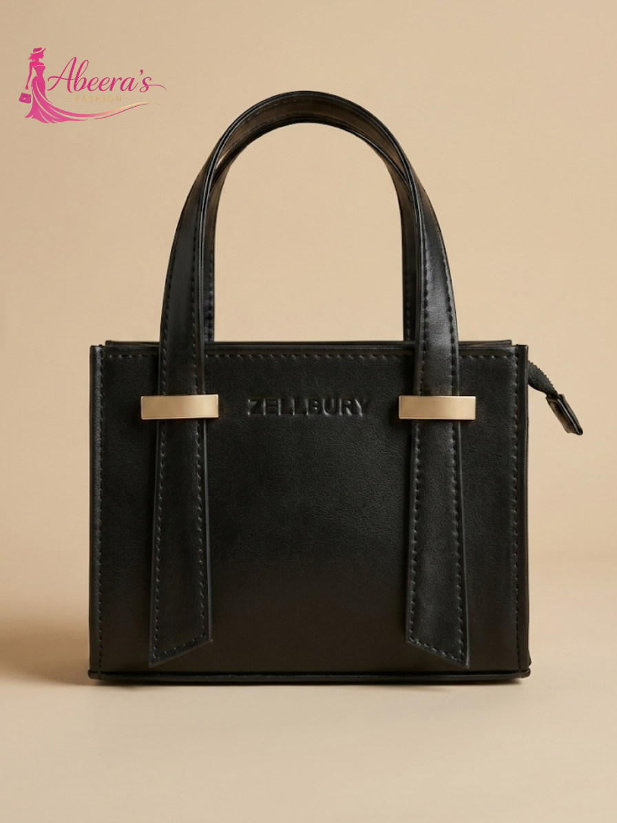 Large Black Tote Bag – Spacious Women's Everyday Handbag Abeeras Fashion