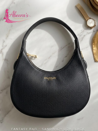 Green Pink & Black Handbag – Multicolor Statement Women's Bag Abeeras Fashion