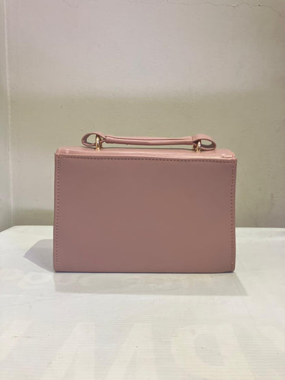 Structured Envelope Flap Handbag | Minimalist Top Handle Bag with Gold Chain Strap Abeeras Fashion